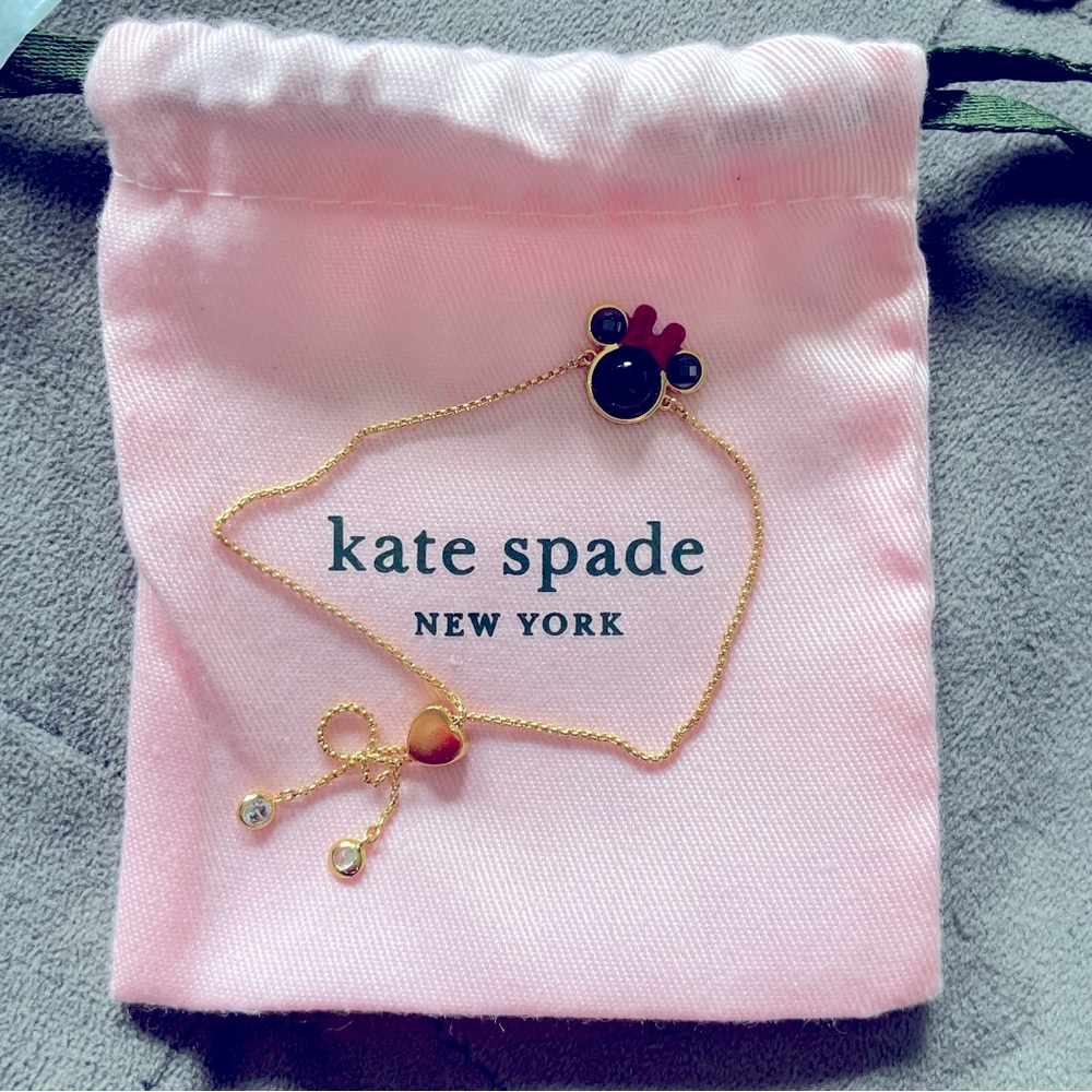 NWT Kate Spade Minnie Mouse Slider Bracelet